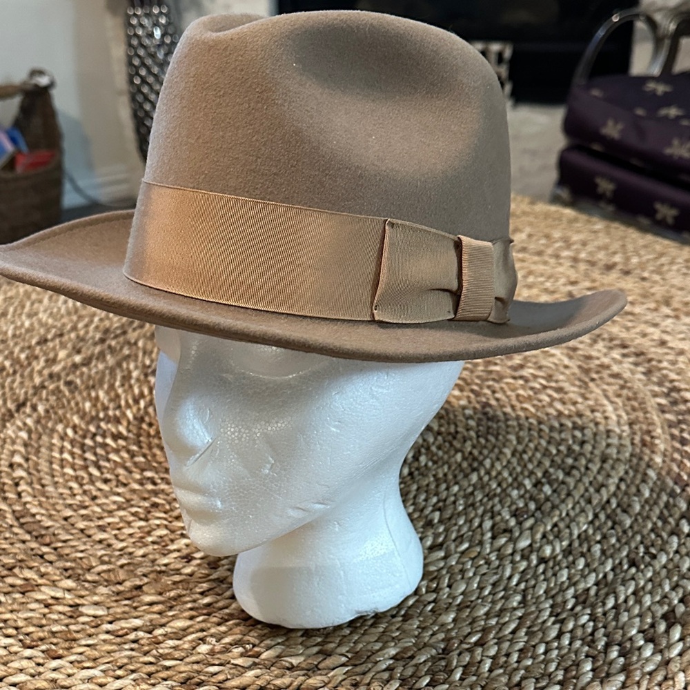 Stylish Tan Fedora Hat
